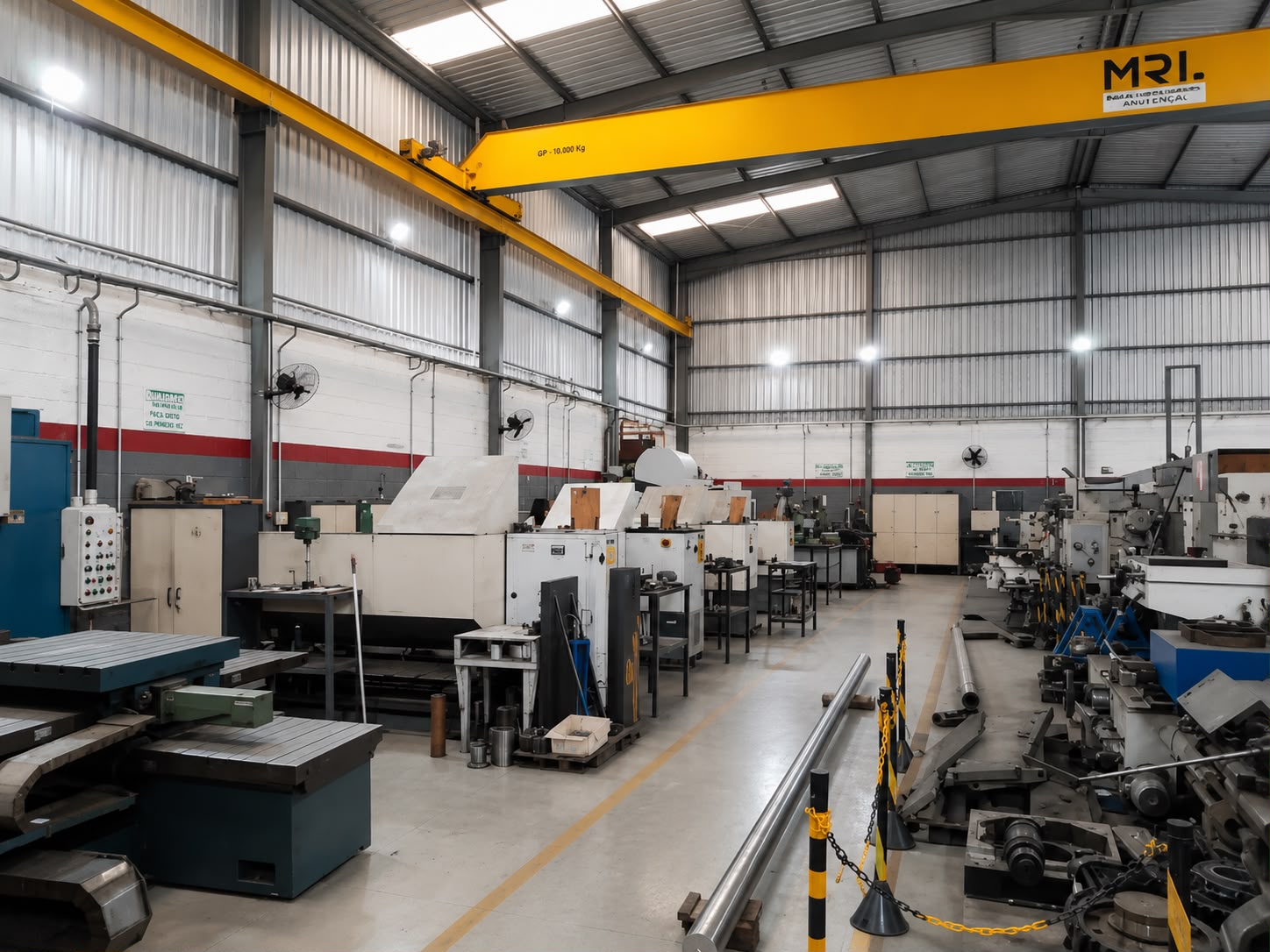 Área de Usinagem de 500m²