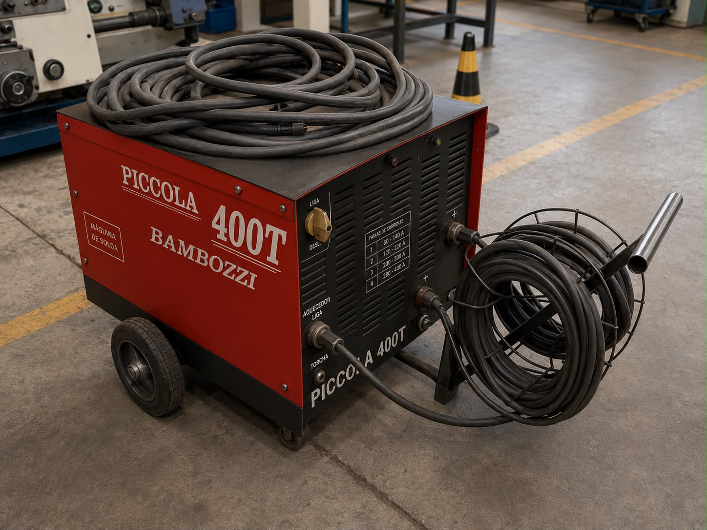 Máquina de Solda (Eletrodo Aço/Inox/Ferro Fundido, MIG MAG, TIG)